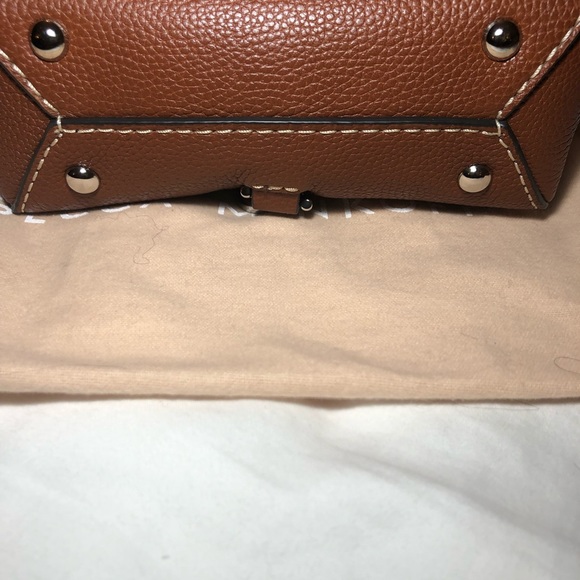 Rebecca Min off crossbody bag. Brown pebbled leather. Dust bag included. - Picture 6 of 6
